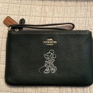 Coach Minnie Mouse wristlet